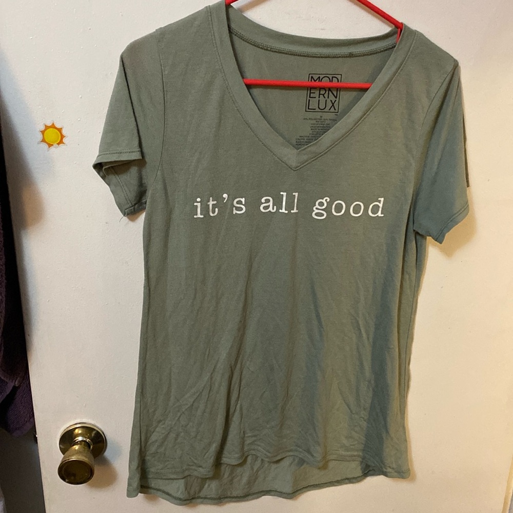 Sage Green ‘It’s all good’ tee